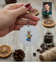 Kişiye Özel Karikatürlü Elektrik Mühendisi Anahtarlık Mühendisler Günü Hediyesi