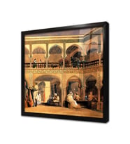 Saray Kahvehanesi Çerçeveli Cam Tablo