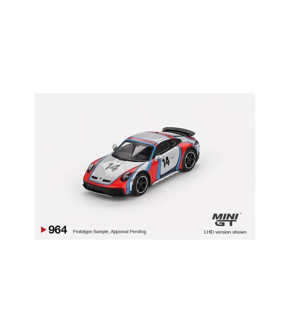 Mini GT 964 Porsche 911 Dakar Ice Grey Metallic 