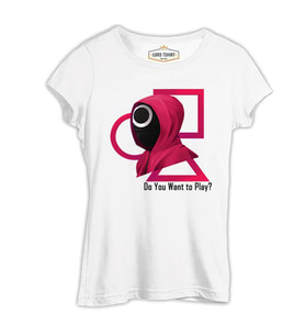 Squid Game - Oyun Beyaz Kadın Tshirt