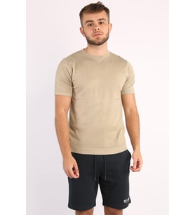 Only & Sons Erkek Düz Yumuşak İplik Kumaş T-shirt - 22022928 (Krem)