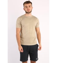 Only & Sons Erkek Düz Yumuşak İplik Kumaş T-shirt - 22022928 (Krem)