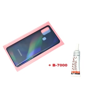 Tkgz Samsung Galaxy A21S A217 Arka Pil Batarya Kapağı (B-7000) SİYAH