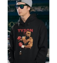 Mike Tyson Baskılı Unisex Oversize Efsane Boksör Hoodie
