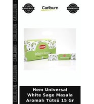 Özel Üretim Beyaz Adaçayı Koku Hem Universal White Sage Masala Aromalı Tütsü 15 Gr