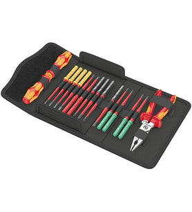 WERA KraftForm Kompact  VDE 17 Parça 1000 Volt İzoleli Tornavida Takımı (05006612001)