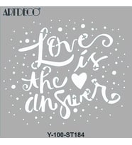 ARTDECO STENCİL 30X30CM CEVAP AŞK 184