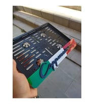 Motorsiklet Plakalık Lazer Kesim Pleksi Cappuccino