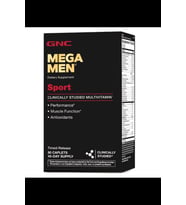 GNC Mega Men Sport Daily Multivitamin for Performance, Muscle Function, and General Health -90 Tablet.Usa Version.3738 (Renksiz)