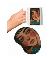 Girl Baskılı Mouse Pad + Kupa Bardak Mug