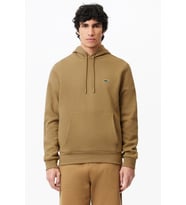 Lacoste Men's Classic Hoodie Sweatshirt Erkek Ayarlanabilir Kapüşonlu Organik Pamuk Sweatshirt Bej