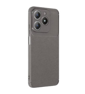 Realme C61 Kılıf Auto Focus Karbon Kapak - Gri