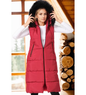 Z6741 DEWBERRY BAYAN YELEK-AÇIK BORDO