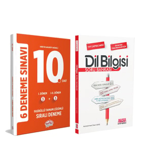 Editör Yayınları 10. Sınıf 6 Fasiküllü Deneme ve AKM Dil Bilgisi Soru Bankası Seti 2 Kitap