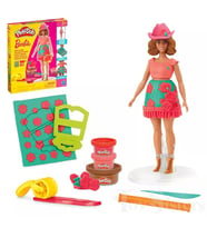 Play Doh Barbie Çiçekli ve Püsküllü Oyun Hamuru Seti
