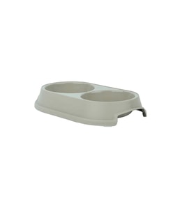 Pribor Kedi Köpek İkili Mama ve Su Kabı (0,25 + 0,25 Litre) Bej