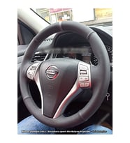 Nissan Qashqai 2012 2015 Araca Özel Direksiyon Kılıfı (ALCANTRA YÜZÜKLÜ)