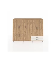 Hyperion Dolap 12 Raflı 2 Çekmeceli 7 Kapaklı 220x44x163 Çam-Çam/Aytaşı