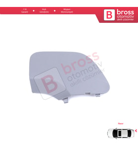 Renault Dacia Duster MK2 HM 2017-2023 511655594R için Arka Tampon Çeki Demiri Kapağı Gri