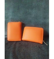 Turuncu Renk Cüzdan - orta (13,5 * 9,5 cm)