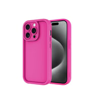 Apple iPhone 15 Pro Max Uyumlu Kılıf Kamera Korumalı Zore Ananas Kapak (K.Pembe)