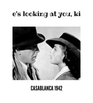 Casablanca He's Looking At You, Kid Tablo Ahşap Poster Dekoratif