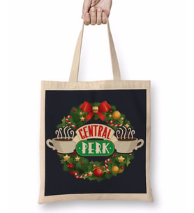Friends Central Perk 01 Bez Çanta Uzun Saplı