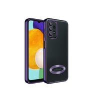 Samsung Galaxy A13 4G Uyumlu Kılıf Kamera Korumalı Logo Gösteren Zore Omega Kapak