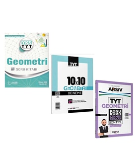 Palme TYT Geometri Soru Bankası ve Marka Deneme ile Çıkmış Sorular Seti 3 Kitap