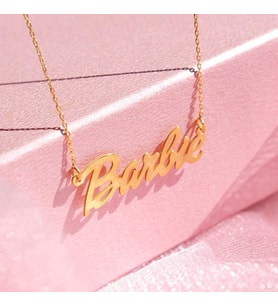 Kişiye Özel 925 Ayar Gümüş Barbie Kolye