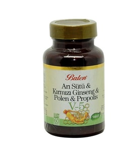 Balen Arı Sütü Ginseng Polen Propolis Tablet 60 Kapsül