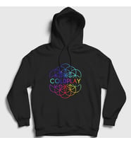 Presmono Unisex Siyah Logo A Head Full Of Dreams Coldplay Kapüşonlu Sweatshirt 470213tt