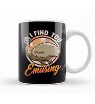Cute & Funny I Find You Emusing Amusing Emu Pun Kupa Bardak Porselen