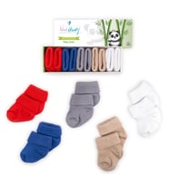 Novibaby 5'li Bambu Yenidoğan Bebek Çorap I Cold Weather I 0-6 ay (Karışık)