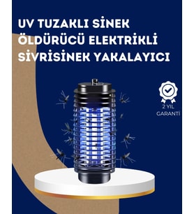 Elektrikli Uv Işıklı Sivrisinek Ve Böcek Öldürücü – Sessiz Ve Güvenli Tuzak