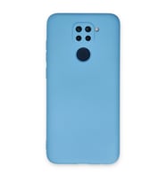 Xiaomi Redmi Note 9 Kılıf Nano İçi Kadife Silikon - Mavi