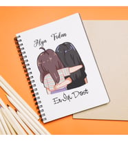 Kız Arkadaş Tasarımlı Defter  Kişiye Özel