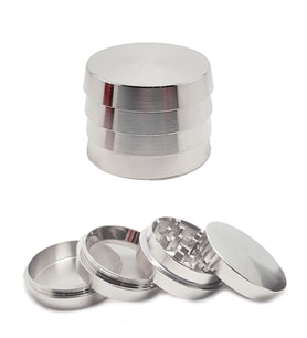 Silver 52mm. 4 katlı Grinder Herbal Öğütücüsü Parçalayıcı rb84slv