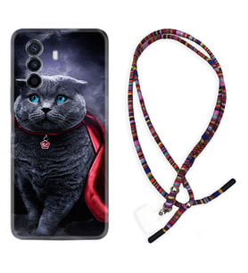 Huawei Nova Y70 Y90 Nova 9 SE  Kılıf Boyun Asklı Rasta Silikon Super Cat 1666