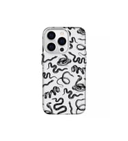 IPHONE 15 Pro Özel Yılan Tasarımlı Lüks Silikon Kılıf (Çok Renkli)