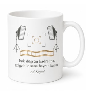 Fotoğrafçılık Kameramanlık Set Işıkları Kadraj Hataları Kupa Bardak Hediye