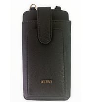 Ollbag OL-2037 Kadın Zincir Askılı Mini Çanta Cüzdan (Siyah)