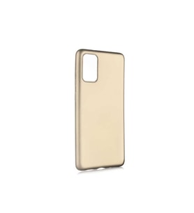 Samsung Galaxy S20 Plus Uyumlu Kılıf Zore Premier Silikon Kapak (Gold)
