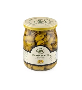 Alan Izgara Yeşil Zeytin Cam Kavanoz 300 g e