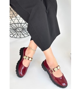 Okira Bordo Rugan Oxford Ayakkabı
