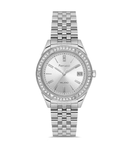 Ferrucci FC01128M.01 Gümüş Renk 34 mm Kadın Kol Saati-F680