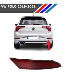 Volkswagen Polo Arka Tampon Reflektörü 2019 Sonrası - Sağ