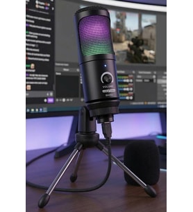 Lastvoice BM350 RGB USB Oyuncu ve Yayıncı Mikrofonu (Kayıt Gaming Tiktok Twitch Canlı yayın Discord Youtube)