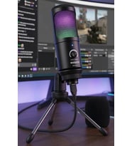 Lastvoice BM350 RGB USB Oyuncu ve Yayıncı Mikrofonu (Kayıt Gaming Tiktok Twitch Canlı yayın Discord Youtube)