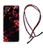 INFINIX Note 11 Pro Note 10 Hot 9 Play Kılıf Boyun Asklı Rasta Silikon Red Smoke 1745